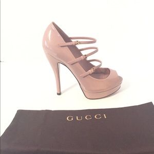 Gucci  Triple Mary Jane  Platform Pumps